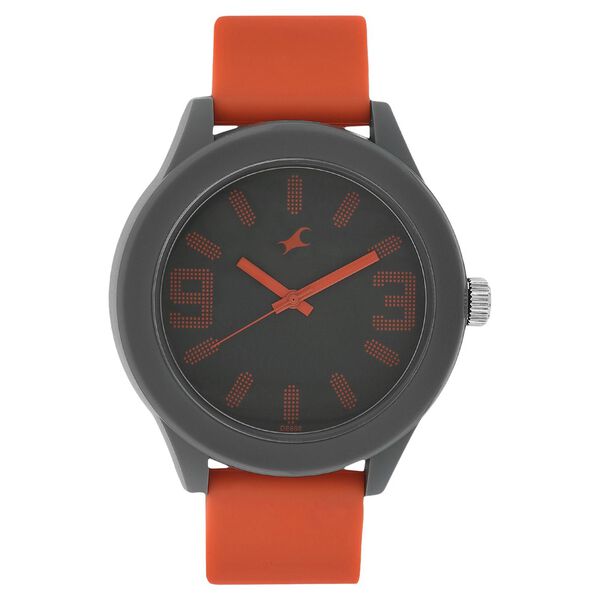 Fastrack Quartz Analog Grey Dial Plastic Strap Watch for Unisex - image number 0