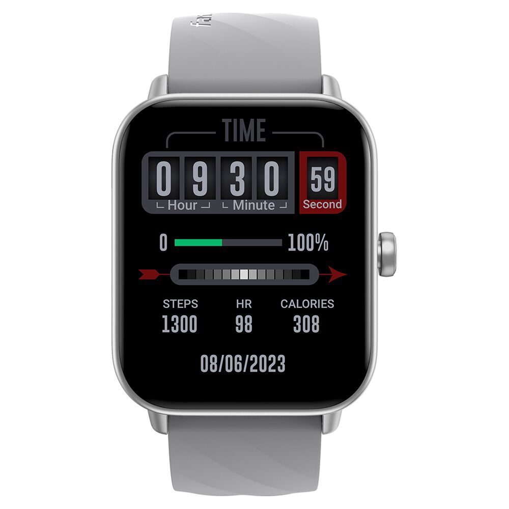 Buy Online Fastrack Rider with 4.64 cm TFT LCD Display SingleSync BT Calling Unisex Smart Watch with Grey Strap 38100pp02k Fastrack