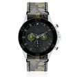 Fastrack Quartz Chronograph Bicolour Dial Leather Strap Watch for Guys