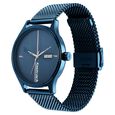 Fastrack Style Up Quartz Analog with Day and Date Blue Dial Stainless Steel Strap Watch for Guys - image number 3