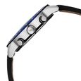 Fastrack Overdrive Quartz Chronograph Tachymeter Blue Dial Black Leather Strap Watch For Guys - image number 3