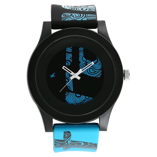 Fastrack Quartz Analog Black Dial Plastic Strap Watch for Unisex - image number 0