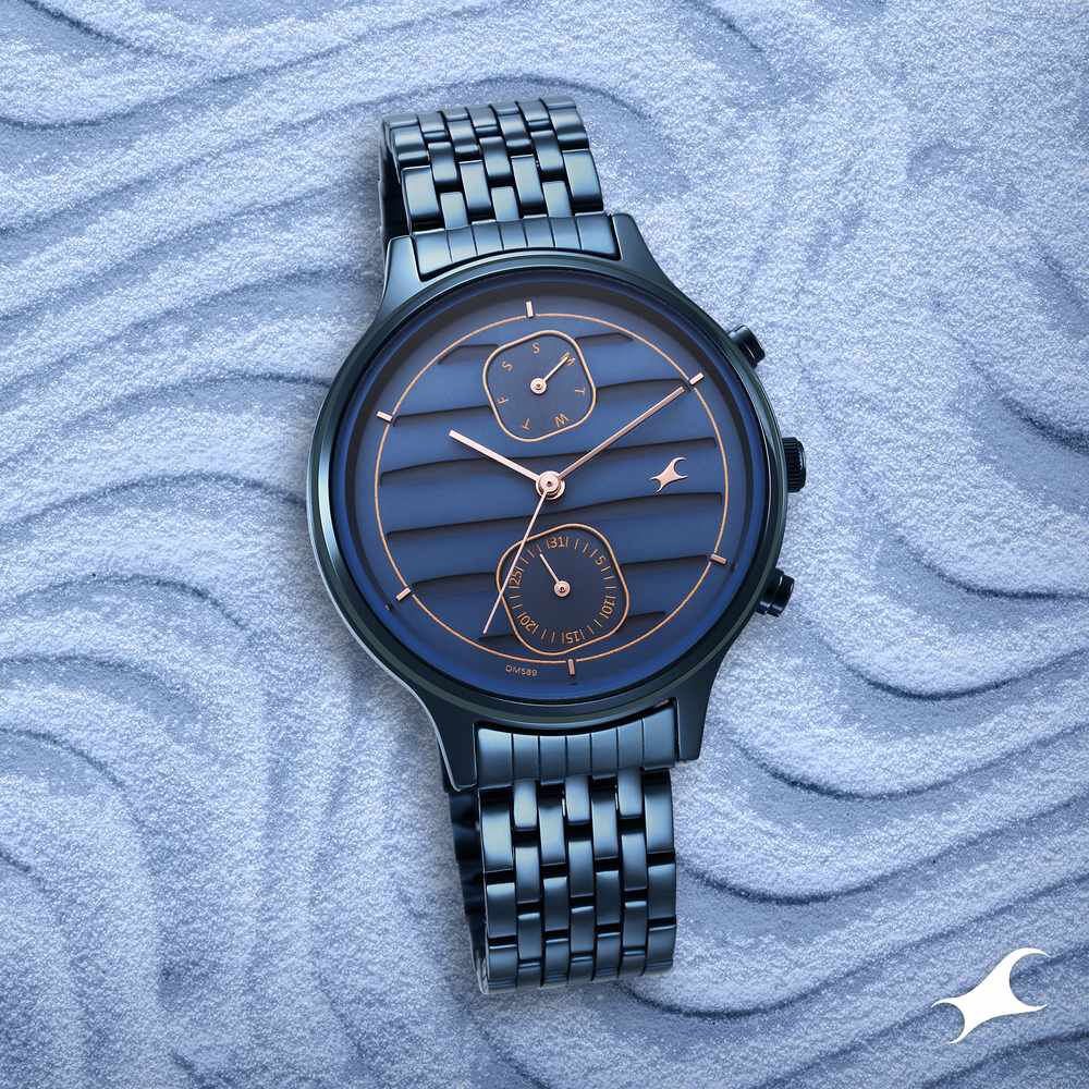 Fastrack blue dial outlet ladies watch