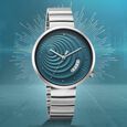 Fastrack Groove Quartz Analog with Date Teal Dial Girls Stainless Steel Watch - image number 0