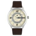 Fastrack Loopholes Quartz Analog with Date Black Dial Leather Strap Watch for Guys