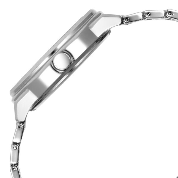 Fastrack Vyb Quest Quartz Analog Blue Dial Silver Color Metal Strap Watch For Guys - image number 4