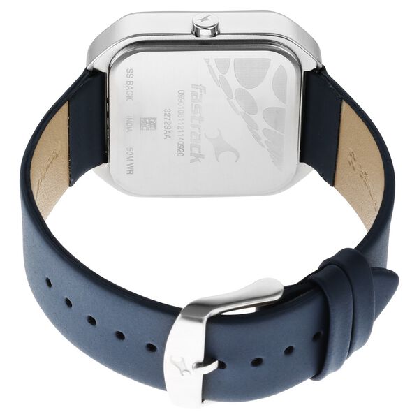 Fastrack After Dark Blue Dial Leather Strap Watch for Guys - image number 5