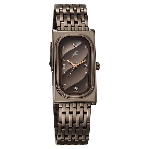 Fastrack Gelato brown analog bracelet watch with Chocolate dial for Girls - image number 1