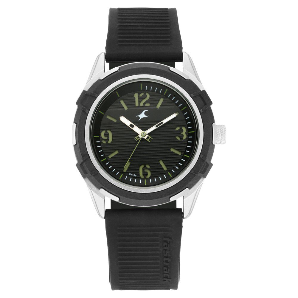Buy Online Fastrack Fastfit Quartz Analog Black Dial