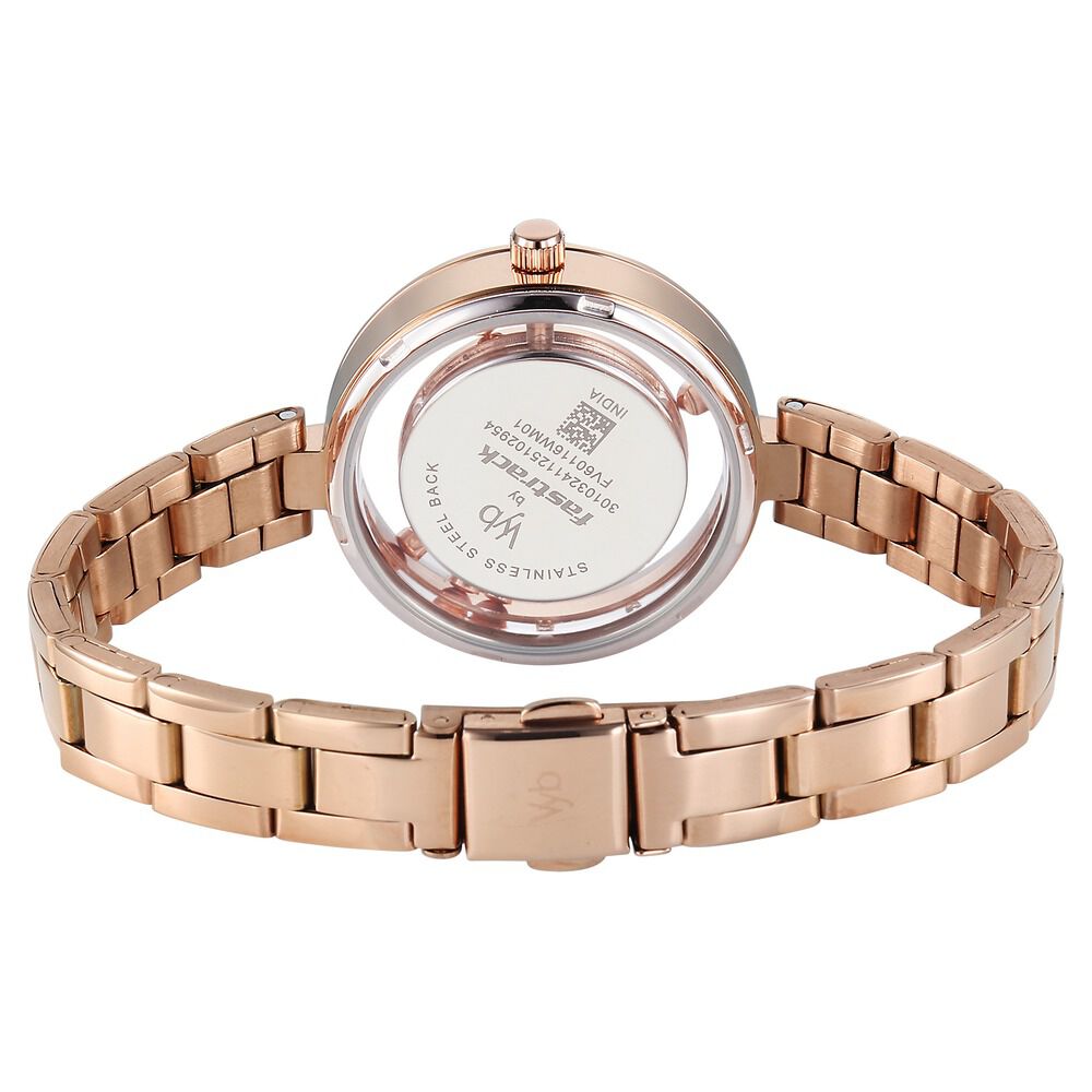 Buy Online Vyb Starlet By Fastrack Quartz Analog Rose Mother of