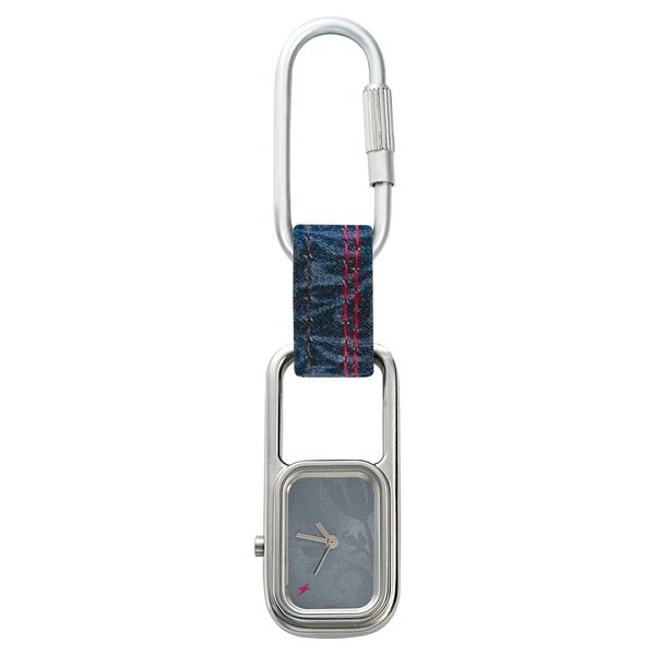 Fastrack Quartz Analog Grey Dial Denim Strap Watch for Girls - image number 0