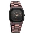 Vyb Pioneer By Fastrack Quartz Analog Black Dial Brown Metal Strap Watch For Guys - image number 1