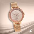 Fastrack Younique Quartz Analog Rose Gold Dial Stainless Steel Strap Watch for Girls - image number 0