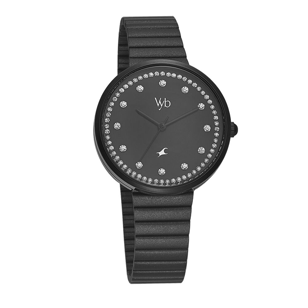 Fastrack black deals watches for girls