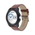 Fastrack Dual Time Quartz Analog White Dial Leather Strap Watch for Guys - image number 2