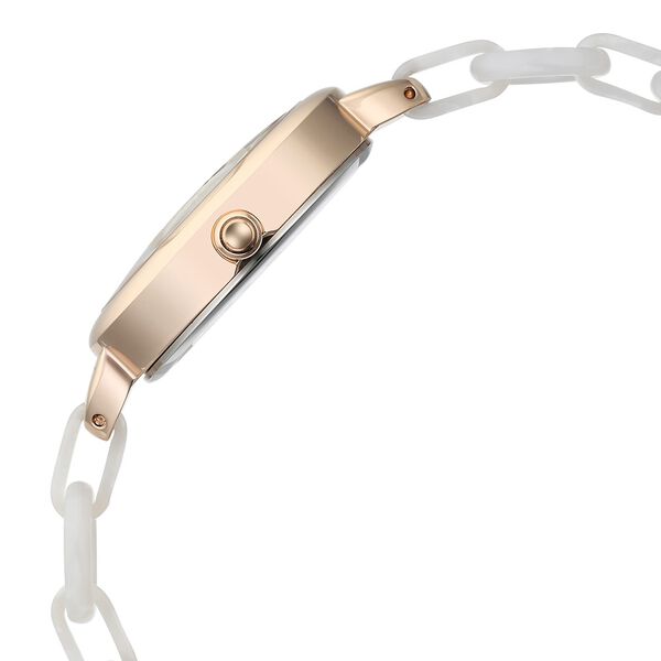 Fastrack Younique Quartz Analog Mother Of Pearl Dial Acetate And Metal Strap Watch For Girls - image number 3