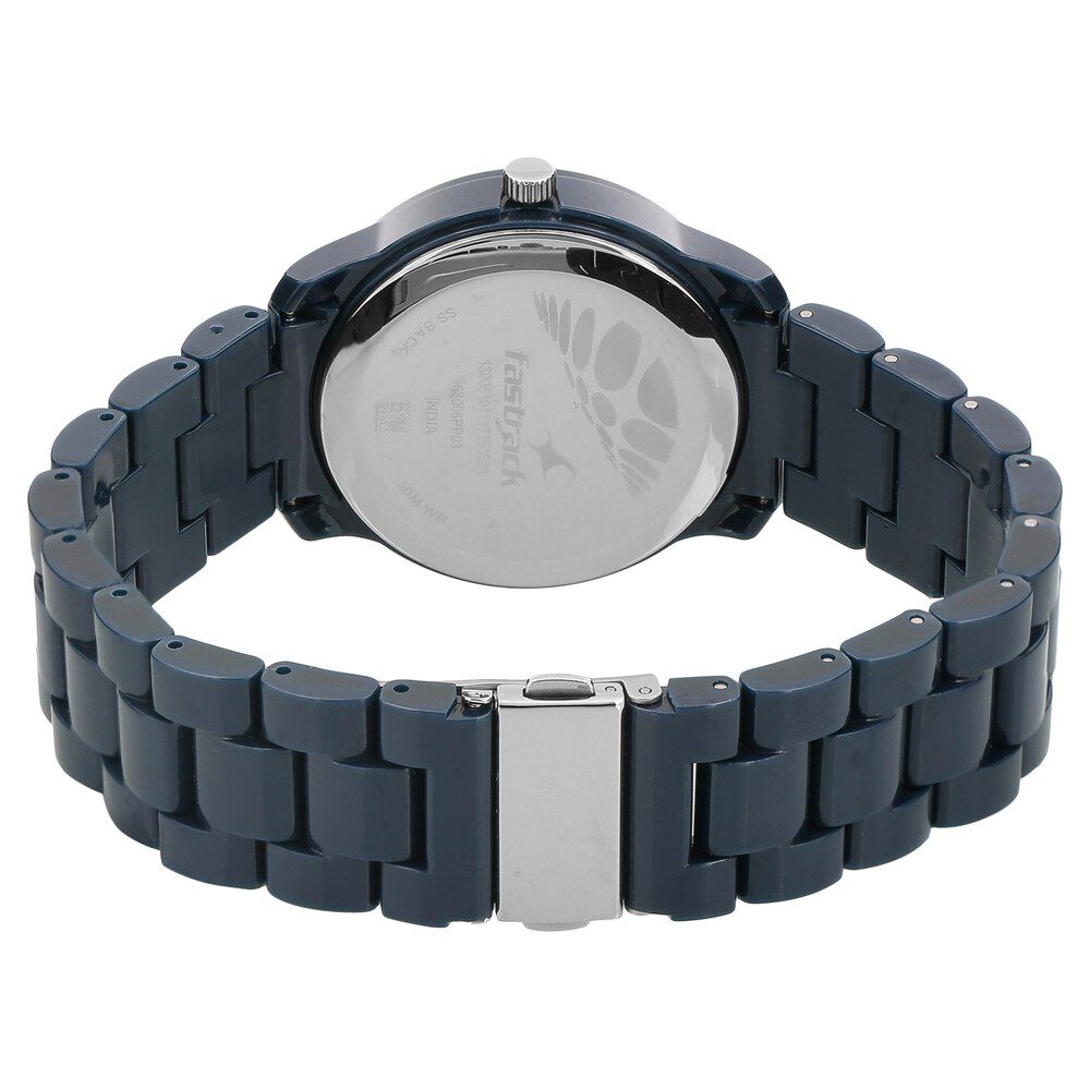 Buy Online Fastrack Trendies Quartz Analog Blue Dial Plastic Strap Watch for Girls np68006pp03 Fastrack