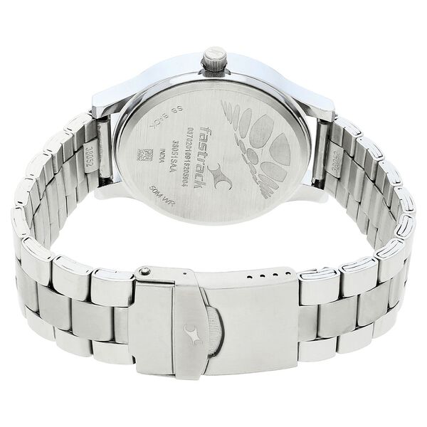 Fastrack Bold Quartz Analog Blue Dial Stainless Steel Strap Watch for Guys - image number 4