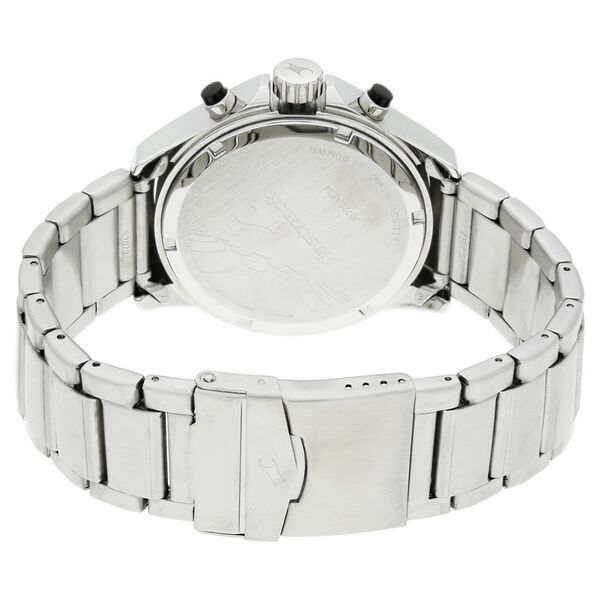 Fastrack Big Time Quartz Chronograph Black Dial Stainless Steel Strap Watch for Guys - image number 3