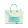 Fastrack Chic Carry-All Laptop Tote in White and  Blue - image number 1