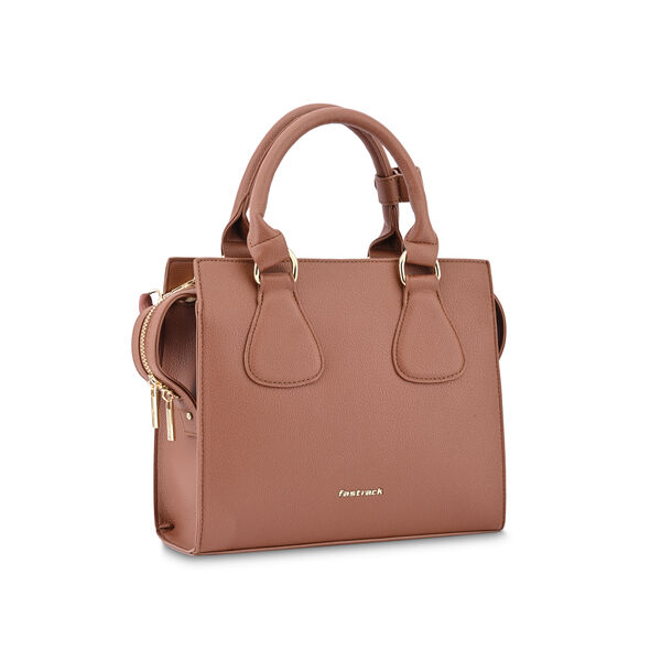 Fastrack Structured Satchel in Tan - image number 3