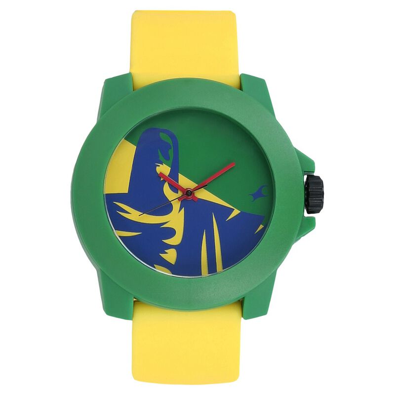 Buy Online Fastrack Rio Quartz Analog Multicoloured Dial Plastic