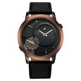 Fastrack Pulse IV Dual Time Watch for Men with  Black Sunray Dial & Black Leather Strap - image number 0