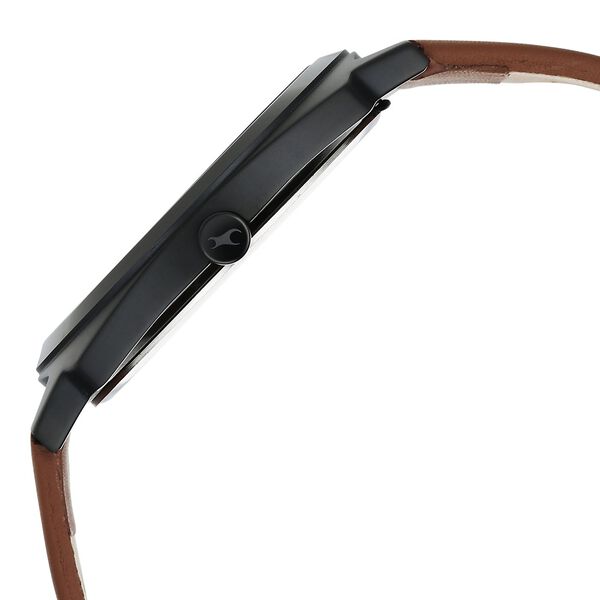 Fastrack Groove Quartz Analog Black Dial Guys Leather Watch - image number 3