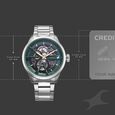Fastrack Automatics Green Dial Silver Metal Strap Automatic Watch ForGuys - image number 2