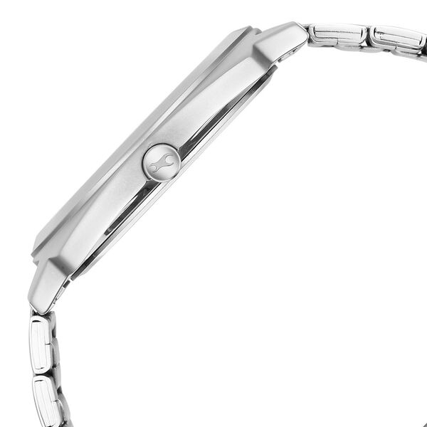 Fastrack Groove Quartz Analog Silver Dial Guys Stainless Steel Watch - image number 3