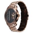 Fastrack Pulse IV Dual Time Analog Watch with Brown Dial & Brown Stainless Steel Strap For Guys - image number 2