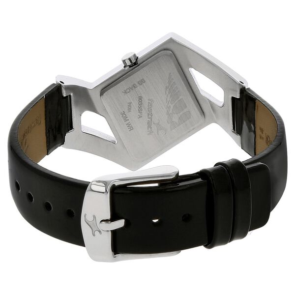 Fastrack Quartz Analog Black Dial Leather Strap Watch for Girls - image number 3