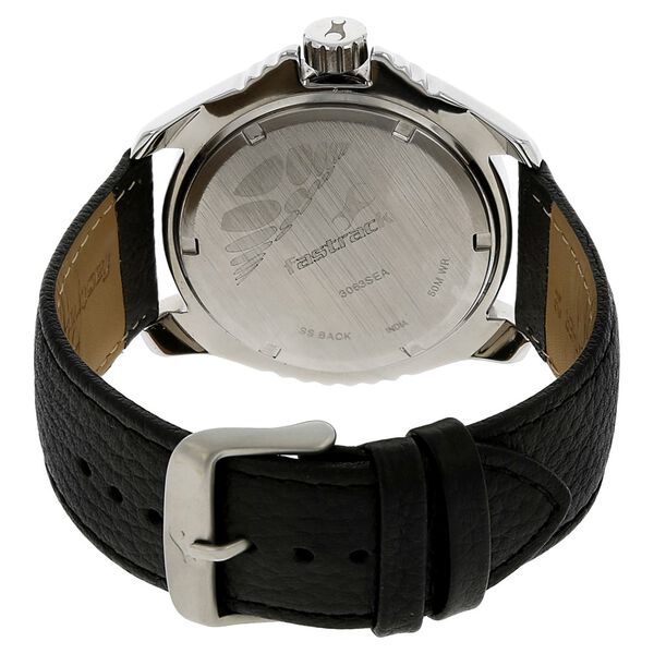 Fastrack Mean Machines Quartz Analog Black Dial Leather Strap Watch for Guys - image number 3