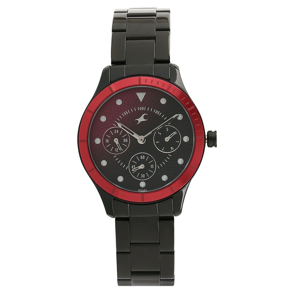 Fastrack All Nighters Quartz Multifunction Bicolour Dial Metal Strap