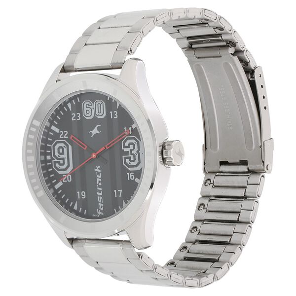 Fastrack Varsity Quartz Analog Black Dial Stainless Steel Strap Watch for Guys - image number 1
