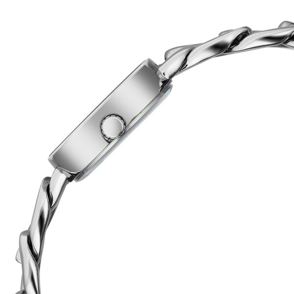 Vyb Starlet By Fastrack Quartz Analog Silver Dial Silver Metal Strap Watch For Girls - image number 4
