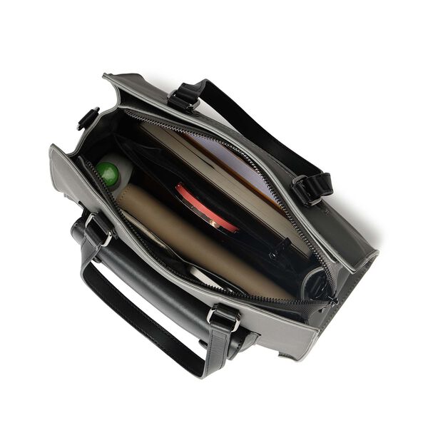 Two-Tone Satchel Bag - image number 4