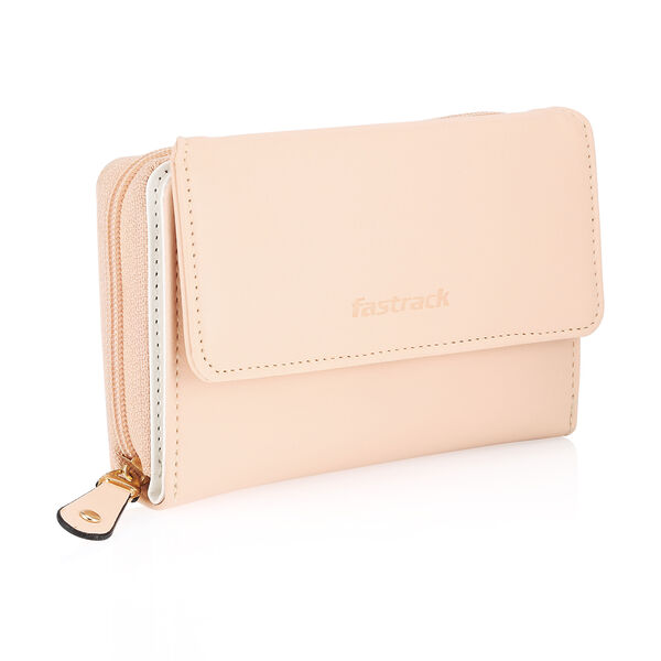 Fastrack  Pink Zip-around Wallet - image number 1