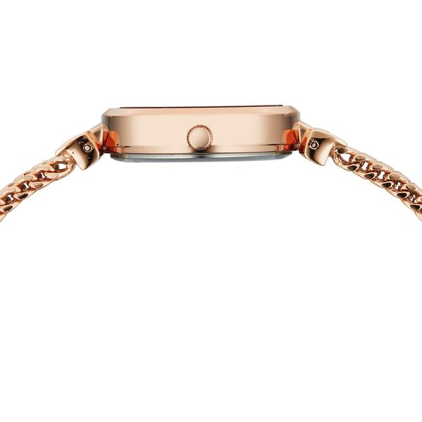 Vyb Seeker By Fastrack Quartz Analog Silver Dial Rose Gold Metal Strap Watch For Girls - image number 7