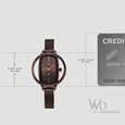 Vyb Charmer By Fastrack Quartz Analog Brown Dial Brown Stainless Steel Strap Watch For Girls - image number 3