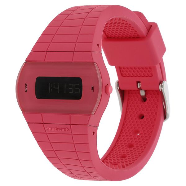 Fastrack Digital Black Dial Silicone Strap Watch for Girls - image number 1