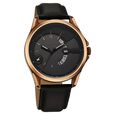 Fastrack Groove Quartz Analog with Date Grey Dial Black Leather Strap Watch For Guys - image number 3