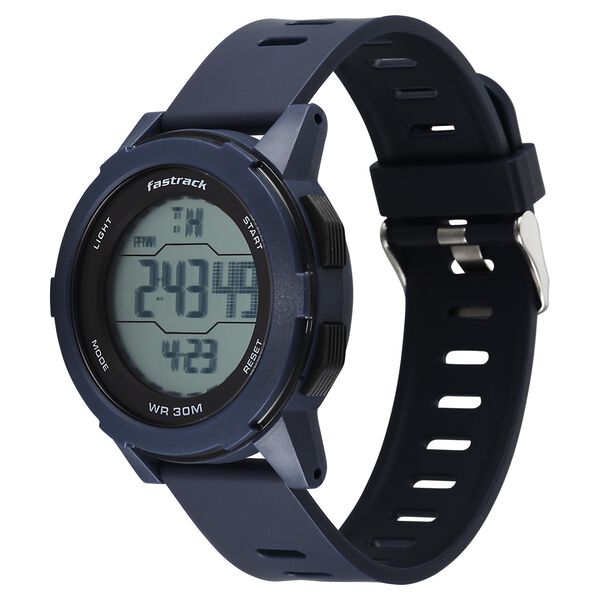 Fastrack Streetstyle Digital Dial Blue Polyether Strap Watch For Unisex - image number 2