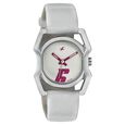 Fastrack Quartz Analog Black Dial Leather Strap Watch for Girls