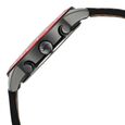 Fastrack Overdrive Quartz Chronograph Tachymeter Grey Dial Black Leather Strap Watch For Guys - image number 3
