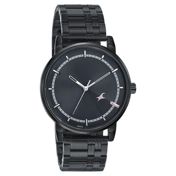 Fastrack Style Up Grey Dial Stainless Steel Strap Watch for Guys