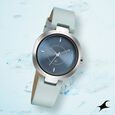 Fastrack Stunners Quartz Analog Blue Dial Leather Strap Watch for Girls - image number 0