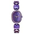 Fastrack Style Up Quartz Analog Purple Mother Of Pearl Dial Purple Metal Strap Watch For Girls - image number 0