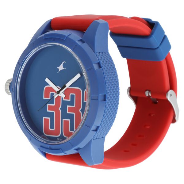 Fastrack Quartz Analog Blue Dial Plastic Strap Watch for Unisex - image number 1