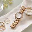 Fastrack Vyb Celeste Quartz Analog Mother of Pearl Dial Rose Gold Metal Strap Watch For Girls - image number 0